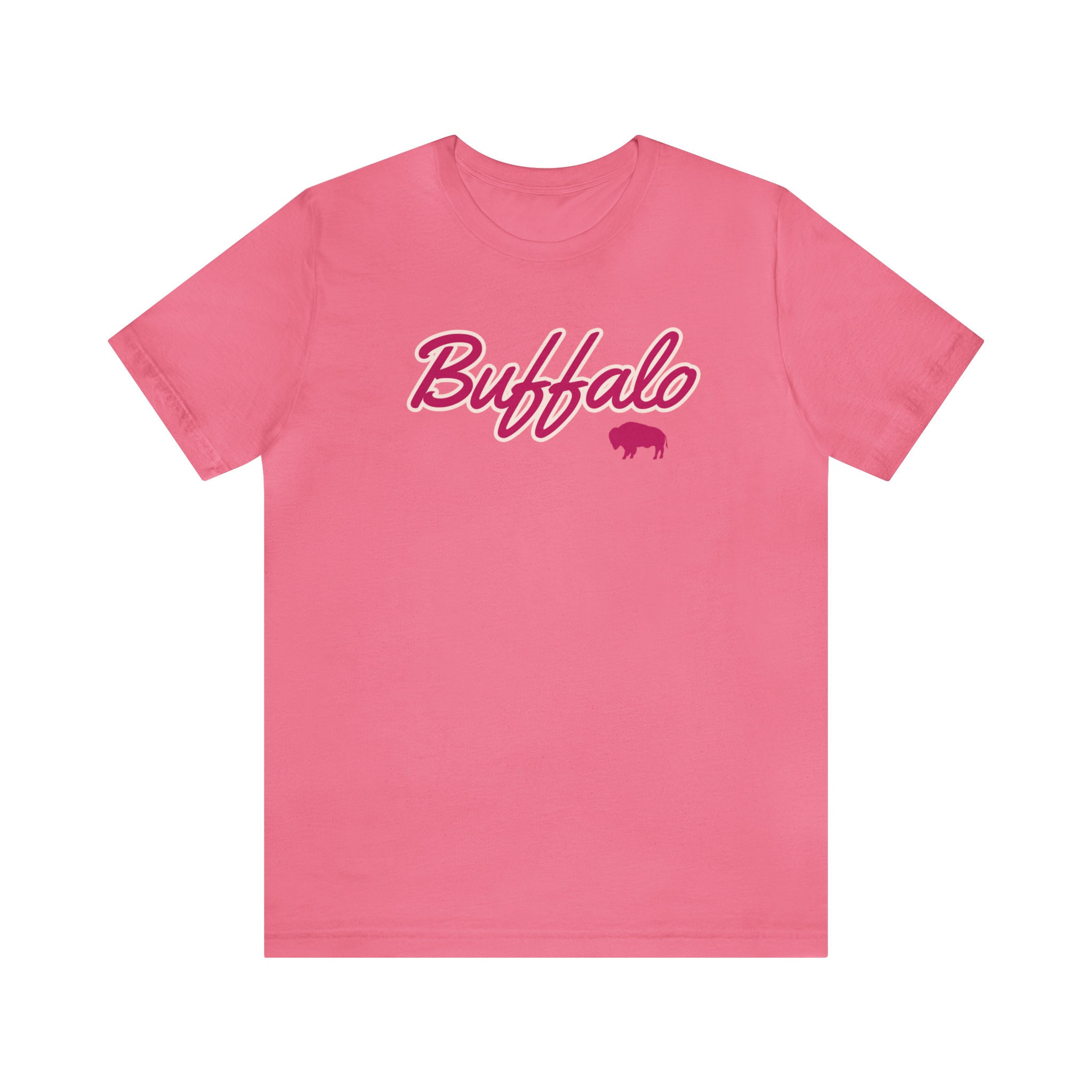 洋書　BUFFALO PINK Pink Buffalo T-shirt: Girly Logo Tee for Buffalo Fans - Etsy