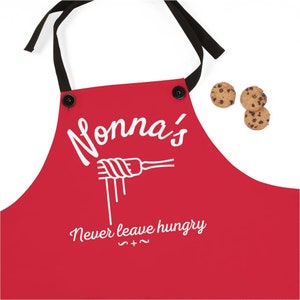 Nonna-cadeau, nonna-schort Italiaanse cultuur, Italiaans erfgoed schort - Never Leave Hungry for Loved Nonnas