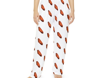Chicken Wing Gifts, Chicken Wing Pajama Bottoms, Wing Lover  PJ's, Funny PJ's Women's Pajama Pants for Chicken Wing Lover