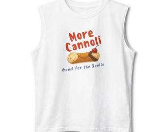 Camiseta sin mangas unisex con estampado de cannoli