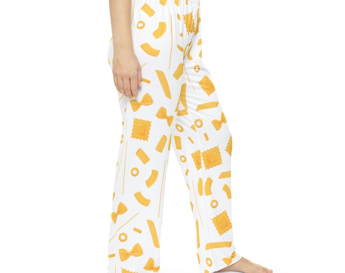 Pasta Pattern Pajama Pants: Funny Italian Food Lover PJs