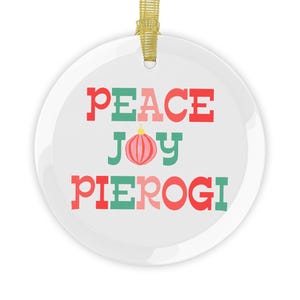 Polish Ornament, Pierogi Lover, Polish Christmas Gift, 1 pc or 10 pc, Holiday Decor, Christmas Ornament, Tree Decoration
