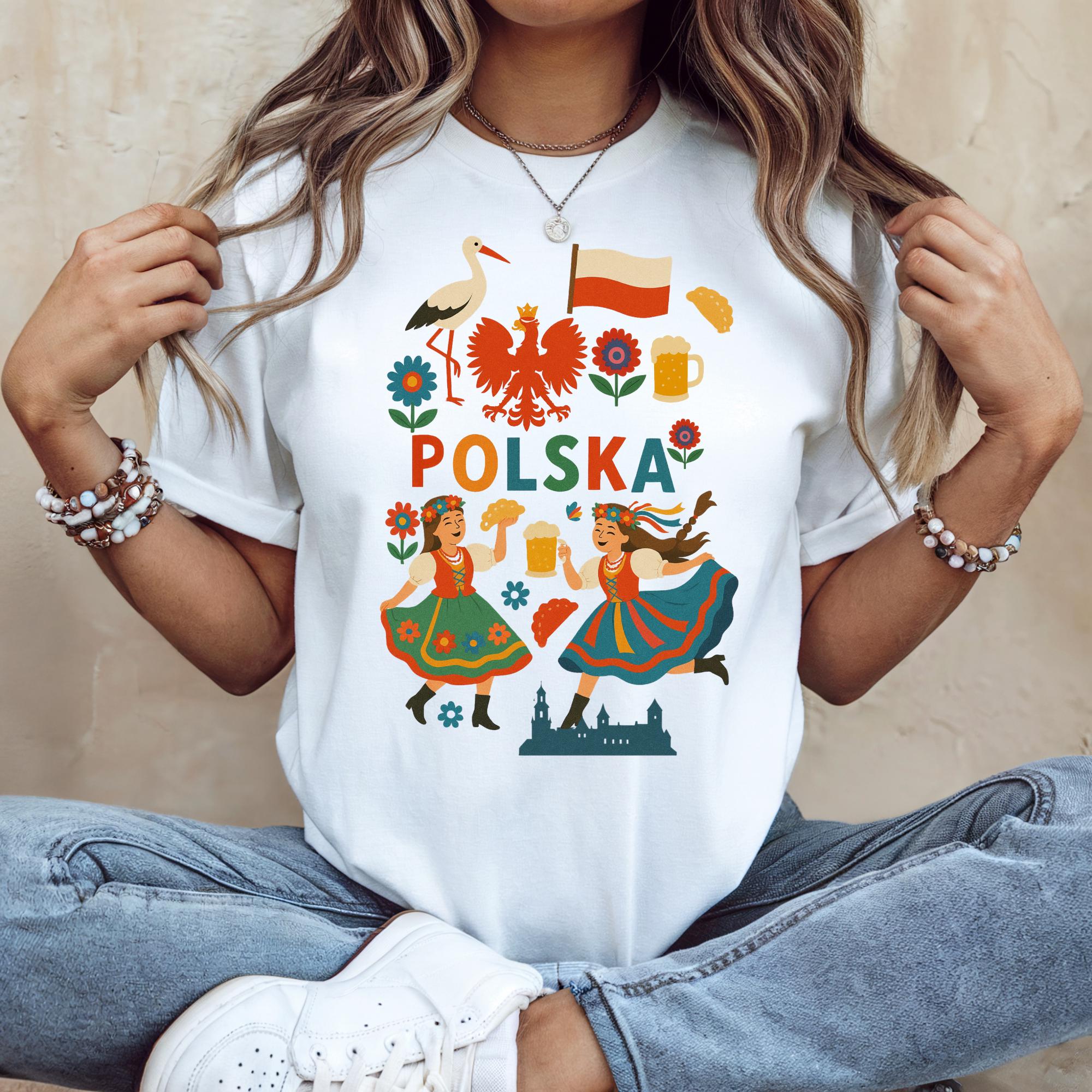Polish Pride Unisex Tee: Poland Heritage Gift, Lightweight Cotton