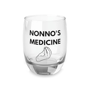 Italian Gifts, Italian Whiskey Glass for Nonnos, Italian Grandfather, Italian Grandpa Gift
