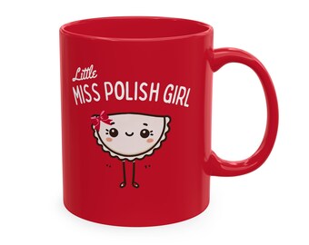 Taza de cerámica tradicional de regalo para chica polaca