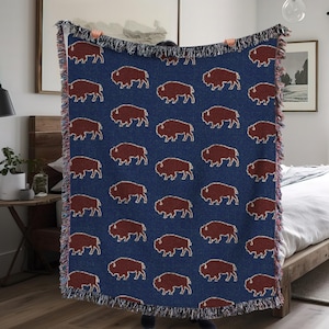 Buffalo NY  Art Woven Heirloom Blanket