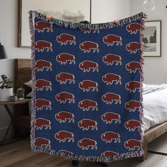 Buffalo NY  Art Woven Heirloom Blanket