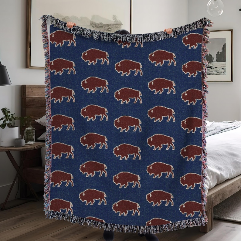Buffalo NY Art Woven Heirloom Blanket image 1