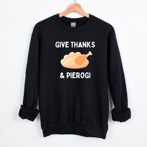 Funny Polish Thanksgiving Pierogi Crewneck Sweatshirt