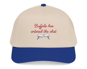 Gorra de béisbol de perfil medio bordada para aficionados al fútbol americano de Buffalo
