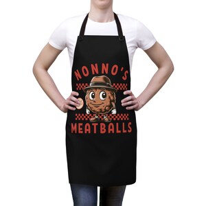 Presente do Nonno, Avental do Avô Italiano (AOP), Cozinheiro Italiano, Avental de Almôndega Italiana
