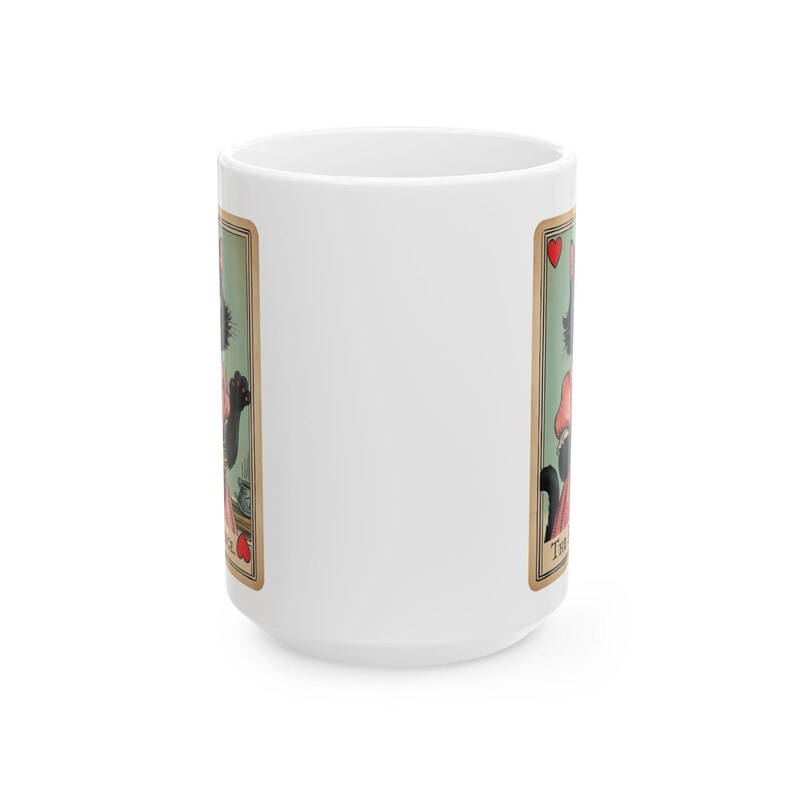 Cat Lady Tarot Card Ceramic Mug: Anti-Trump Political Statement image 6