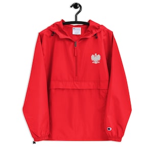Polish Pride, Polish Falcon Embroidered Champion Packable Jacket