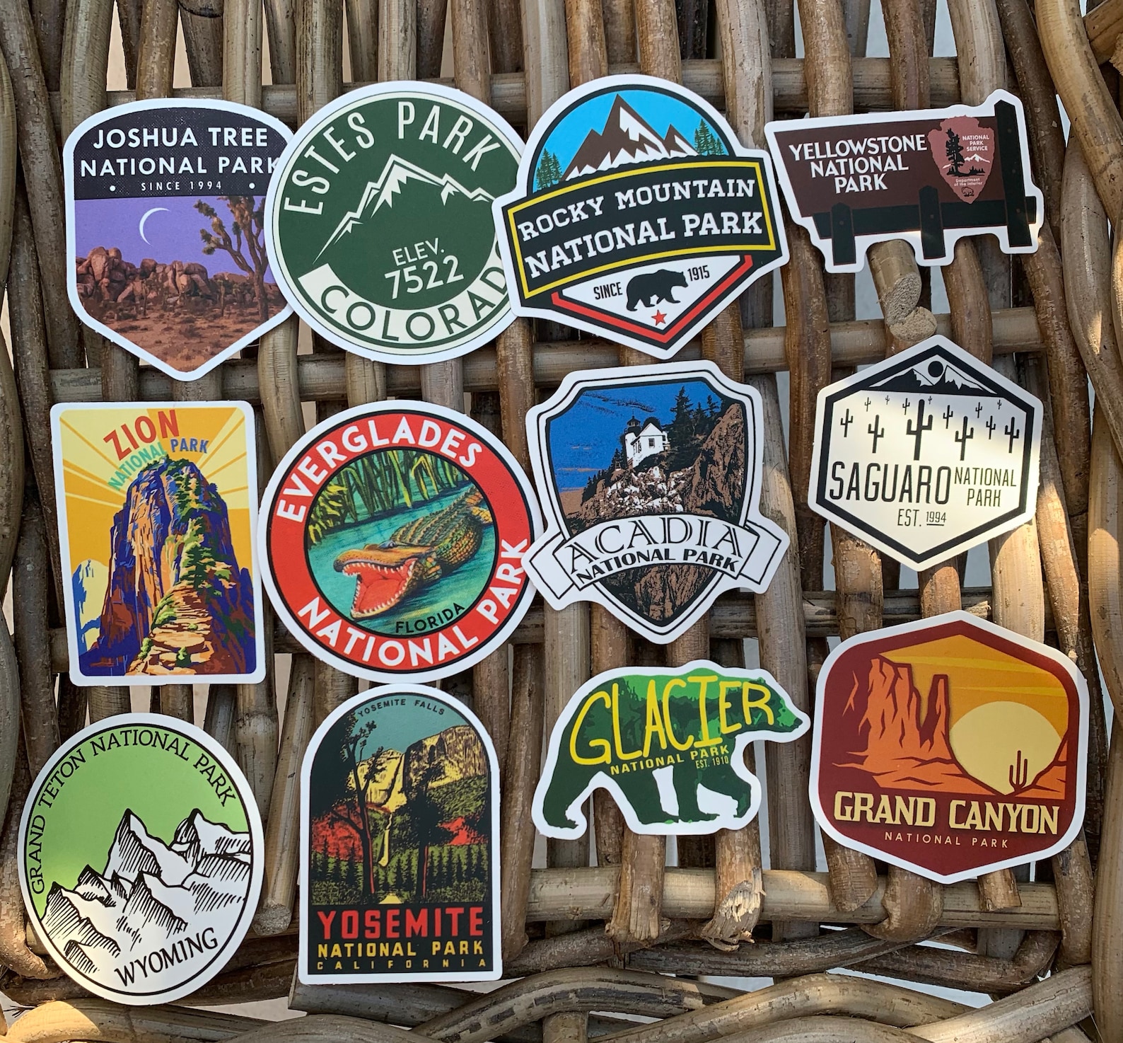 National Park Sticker Bundle 20 Travel Stickers Pack 1 FREE Etsy