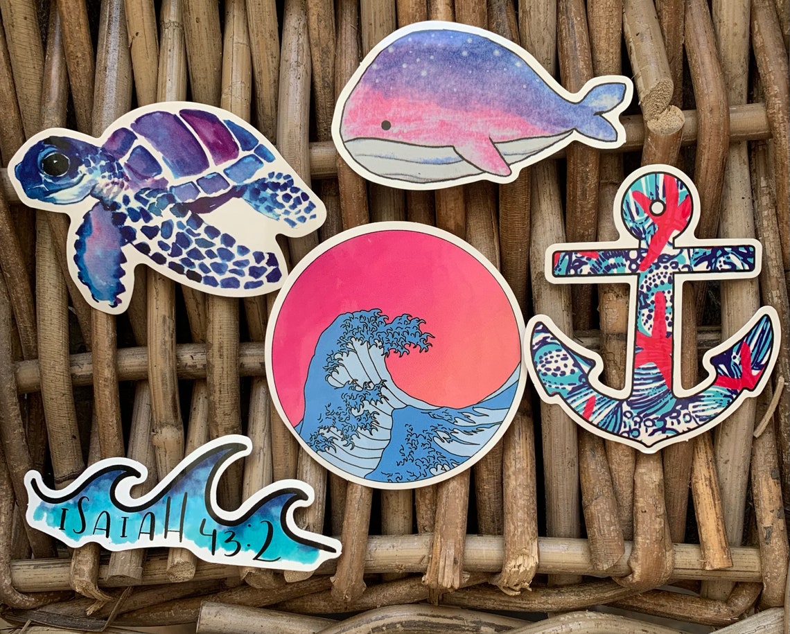Im the Ocean 20 Stickers Travel Pack Bundle Ocean Outdoors Etsy