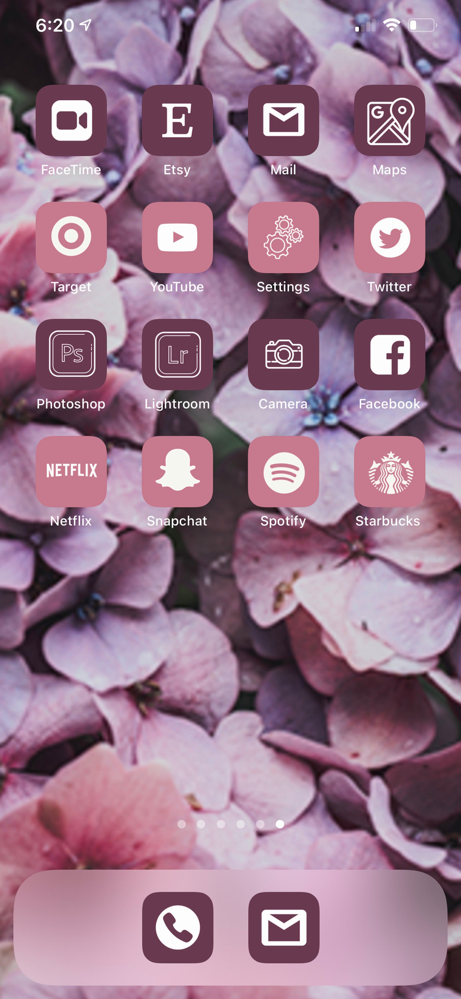Iphone Home Screen Ios 14 Lavender Spring 61 Icons Pack - Etsy