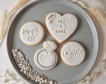 Personalised Engagement Cookies | Unique Edible Gift Box