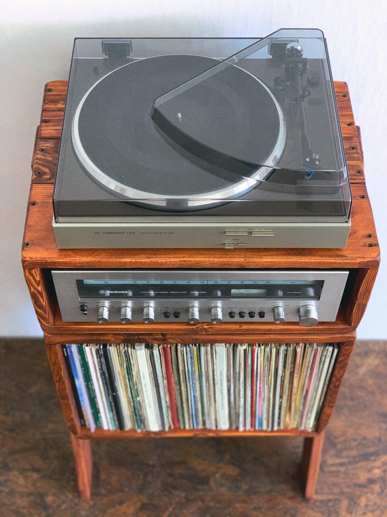 Record Player Stand & Vinyl Storage / Record Player Table / Etsy