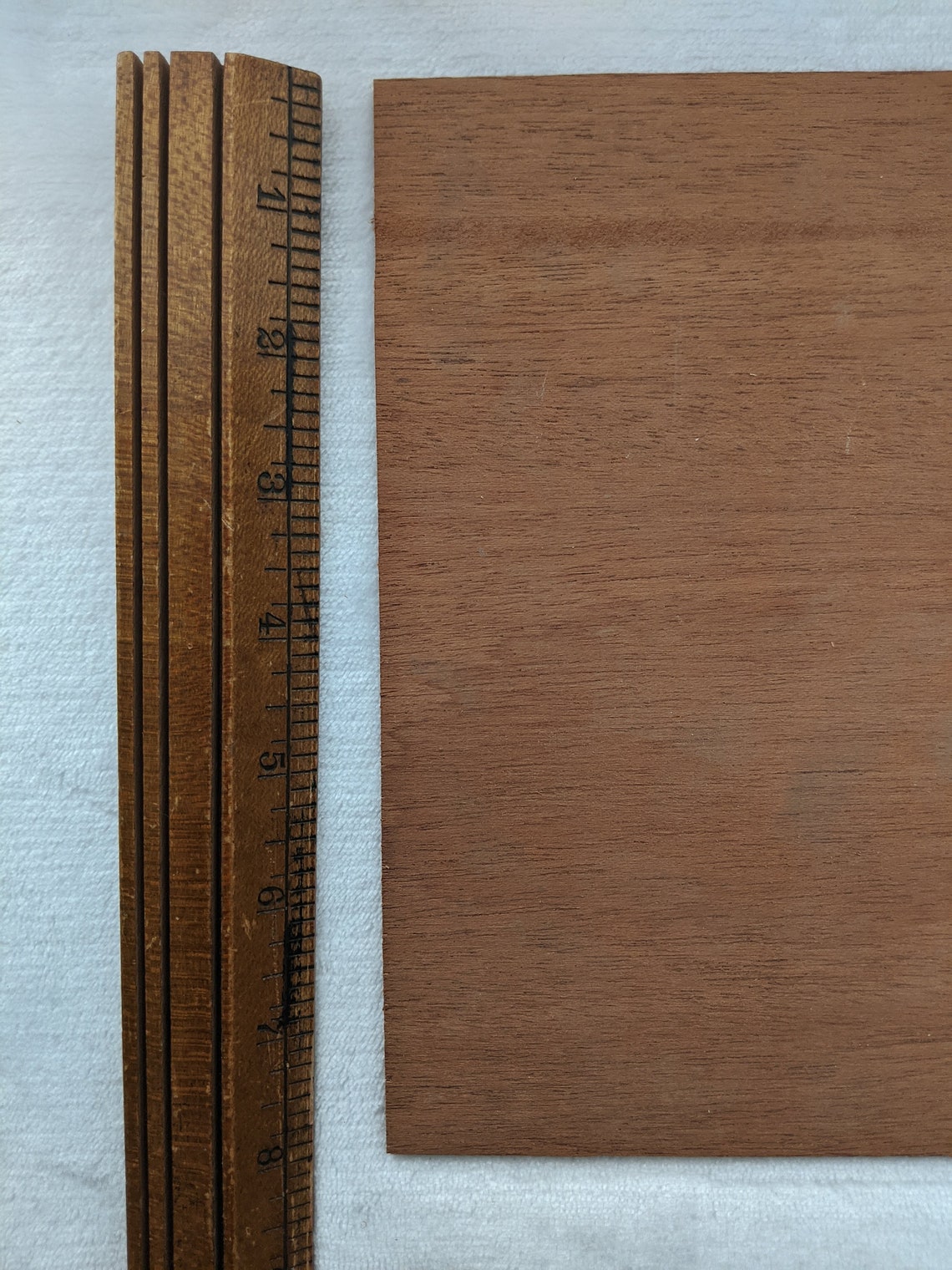 African Mahogany Solid wood sheet 8 x 11 inches for inlay or Etsy