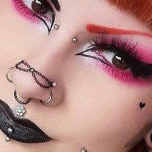 Hanging nose chain, Nose chain, nostril chain, Piercing chain, nose ring chain, nosechain, nasalang, nose jewellery, nose piercing chain,