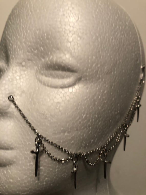 Buy Dagger Nose septum to Ear Chain Nose to Ear Chain Septum to