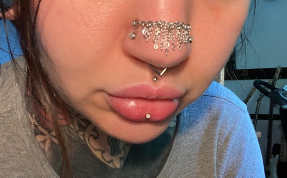 Nasallang piercing chain deals