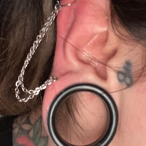 Helix to ear lobe piercing chain, helix to lobe chain, cartilage to lobe chain, ear chain, piercing chain, chain earring, chain jewellery