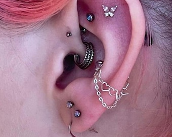 2 chain style Conch chain , conch piercing, ear chain,conch jewellery, piercing chain, conch chain, chain earring, conch piercing jewellery