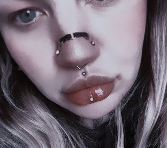 Nose Piercing Bondage | BDSM Fetish
