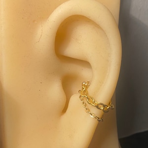 2 style Conch chain , conch piercing, ear chain,conch jewellery, piercing chain, conch chain, chain earring, conch piercing jewellery image 2