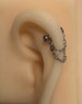 Convertible Ear jacket, helix, cartilage piercings, earring chain, forward helix, ear cuff, piercing chain, helix chain, chain earring, 