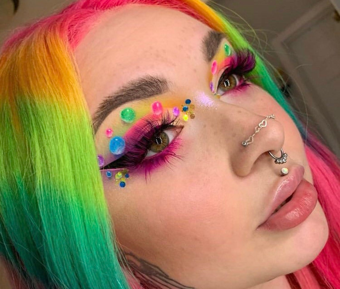 Sterling silver Heart shaped Nose chain nose chain nostril Etsy