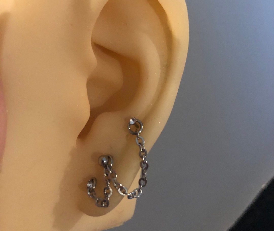 Ear piercing chain earring Clearance