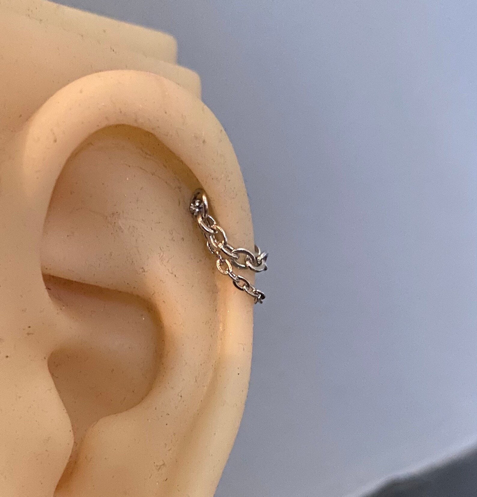 2 Style Chain Ear Jacket Helix Cartilage Piercings Earring Etsy UK