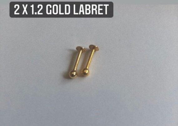 Buy Nose and Ear Piercing Studs 22 Gauge Studs L Studs Labret