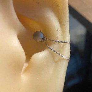 Double boîte hélix/chaîne de conque, chaîne de boîte, chaîne de piercing d'oreille, piercing de conque/conque/bijoux de piercing, chaîne d'oreille, chaînes de conque, bijoux de conque
