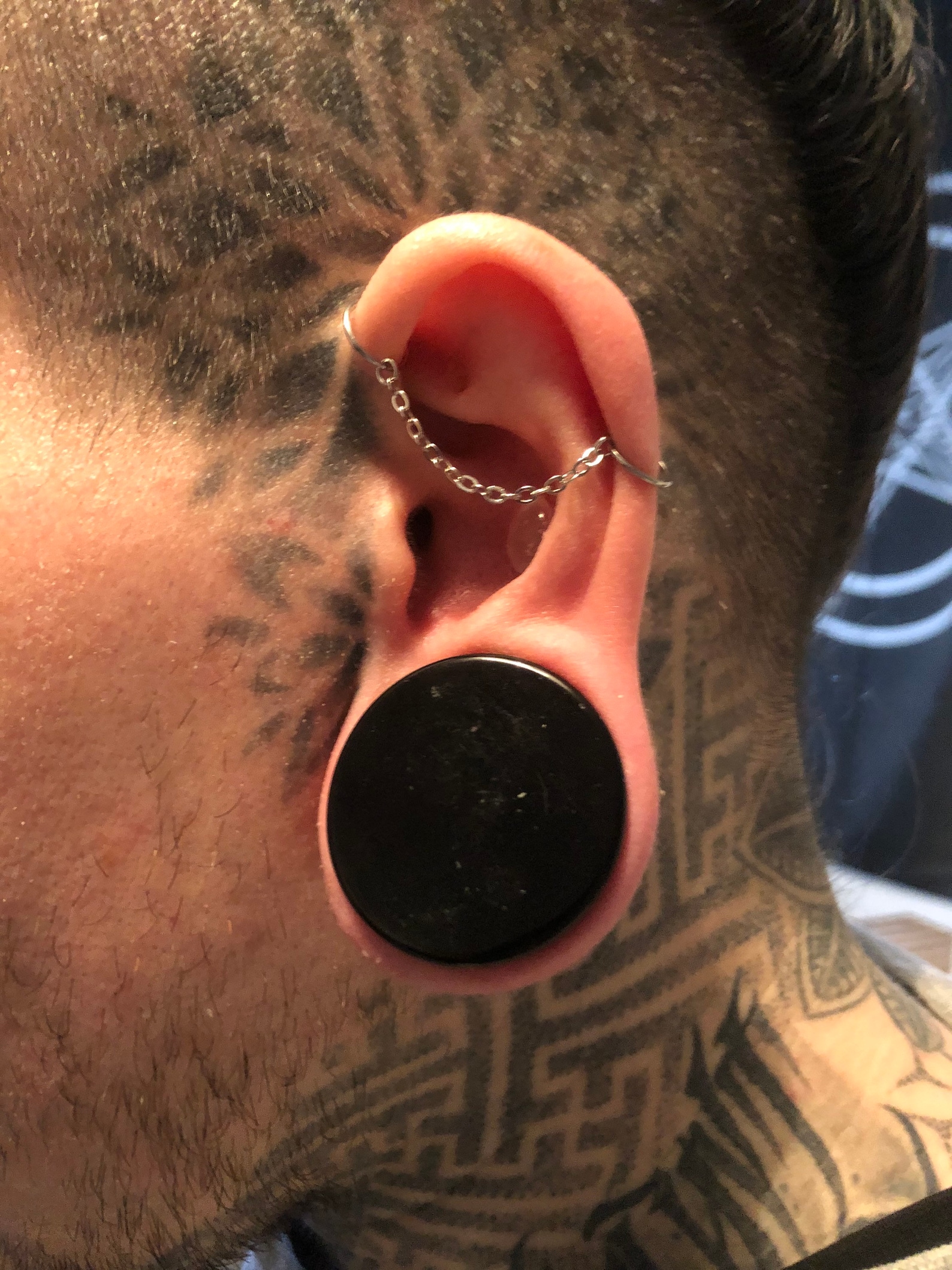 Ear Chain Ear Piercing Chain Industrial Etsy