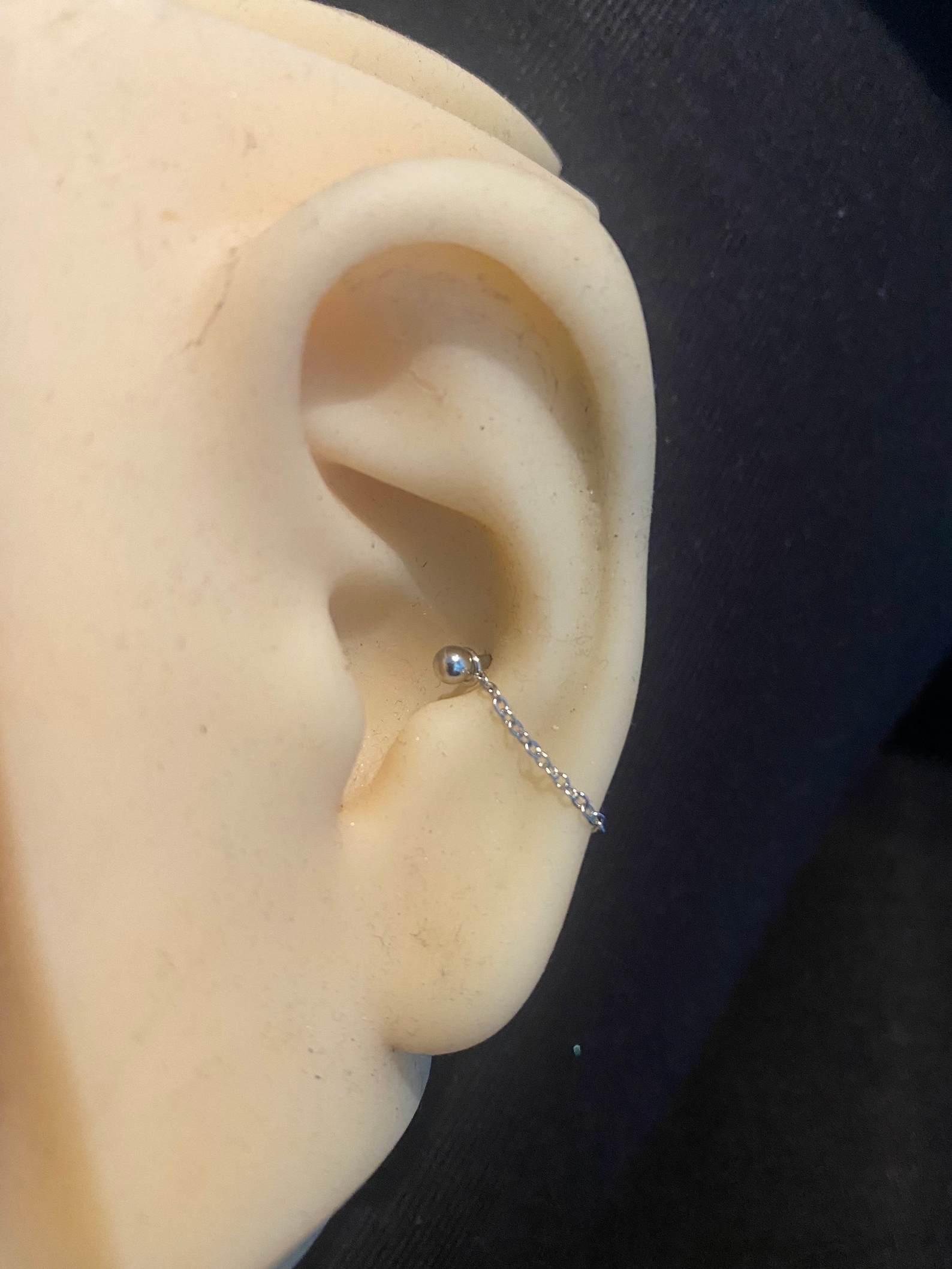 Conch Chain Flat Chain Ear Jacket Ear Piercing Chain Conch Etsy UK