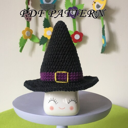 Crochet Marshmallow Mug Hat Pattern PDF Pattern for Hat for Etsy