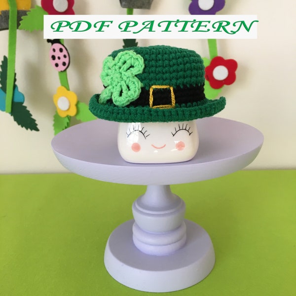 CROCHET PATTERN Marshmallow mug hat pdf pattern, Hat pattern for 2.5 x 2.75 inches marshmallow mug