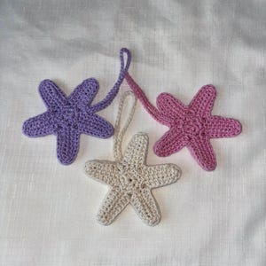 Starfish Bag Charm Crochet Pattern: Key chain Pattern  (PDF Download, US Terms)