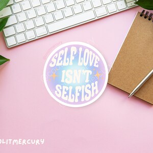 Affirmation Glossy Die-cut Stickers Laptop Sticker Cute Stickers Aesthetic Sticker Affirmation Sticker Manifestation Sticker Self Love