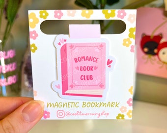 Romance Book Club Magnetic Bookmark / Romance Lover Bookmark / Book Aesthetic / Book Lover Gifts / Gifts for Readers / Cute Bookworm