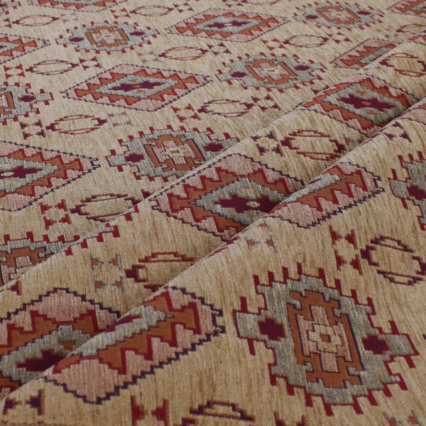 upholstery fabric kilim pastel yellow  turkish fabric ottoman fabric oriental fabrickilim sofa covers tribal southwestern fabric