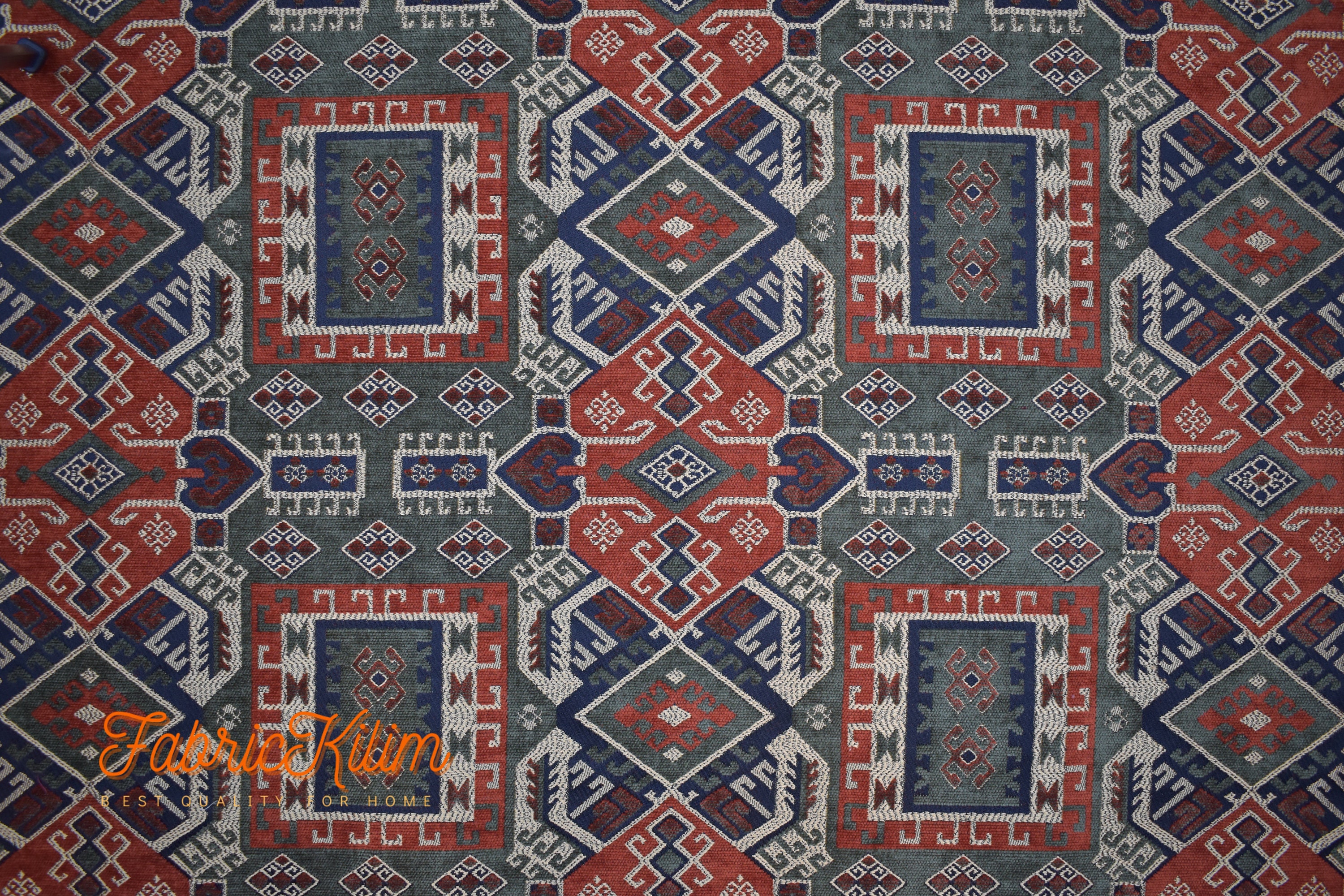 Upholstery Fabric Kilim Upholstery by the Yard Kilim Otantik Etsy