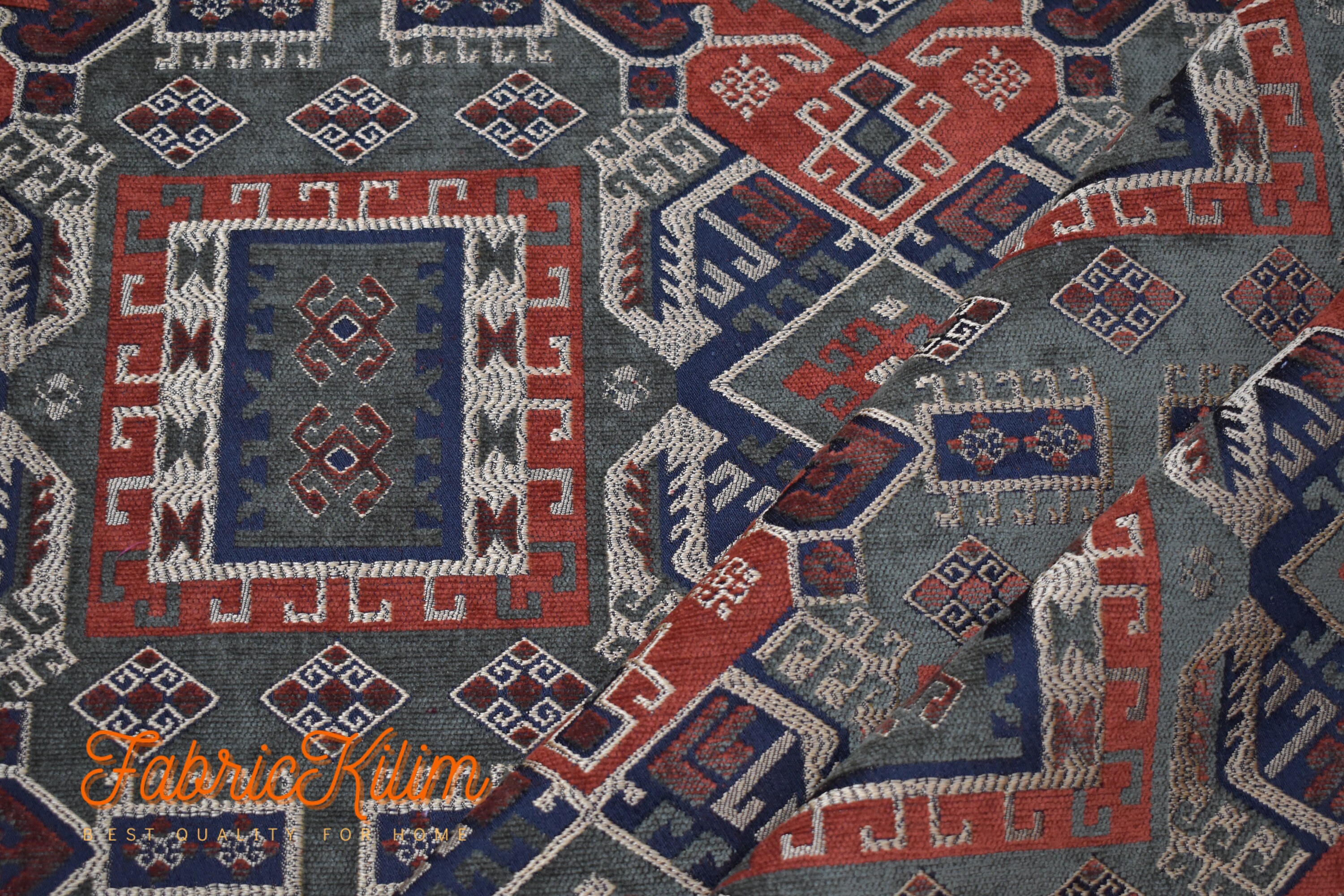 Upholstery Fabric Kilim Upholstery by the Yard Kilim Otantik Etsy