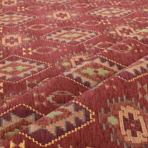 upholstery fabric kilim bohemian boho tapestry tribal southwestern turkish navajo moroccan mexican ethnic fabric by the yard meter kelim