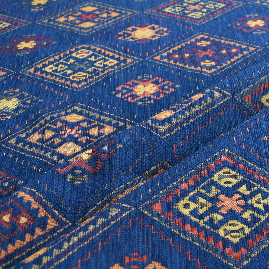 Square Triangle Baklava Slice Carpet Blue Anadolu Upholstery - Etsy