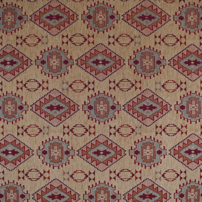 Upholstery Fabric Kilim Pastel Yellow Turkish Fabric Ottoman Etsy