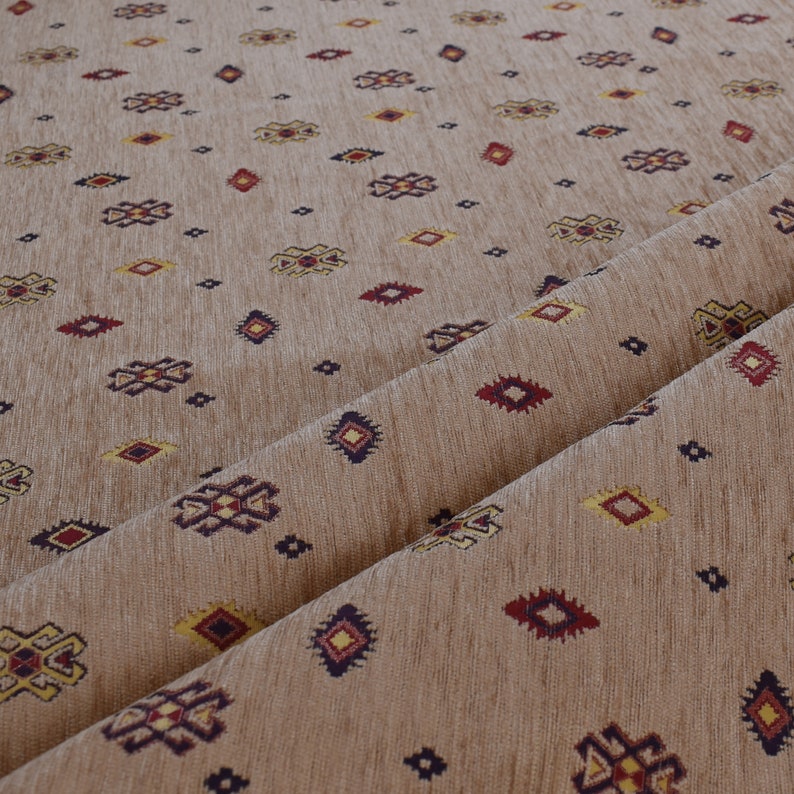 Upholstery Fabric Kilim Van Dyke Brown Ottoman Fabric Oriental Etsy